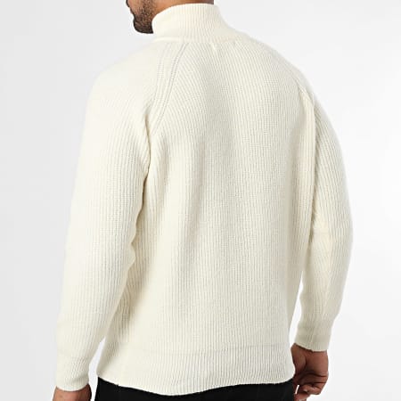 Frilivin - Chaleco con cremallera 511 Beige claro