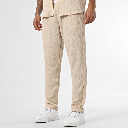 Frilivin - Ensemble Chemise Manches Courtes Et Pantalon 172 Beige