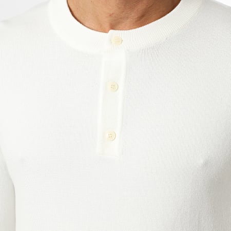 Classic Series - Sweat Col Boutonné 671 Beige Clair