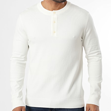 Classic Series - Sweat Col Boutonné 671 Beige Clair