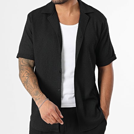 Frilivin - Ensemble Chemise Manches Courtes Et Pantalon 172 Noir