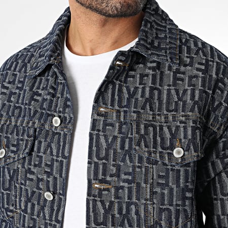 Frilivin - Ensemble Veste Jean Et Jean Baggy Fit 576 Bleu Denim