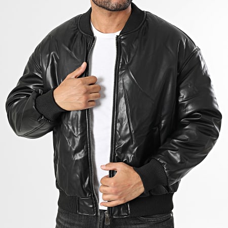 Frilivin - Chaqueta Bomber Sintético G02 Negro