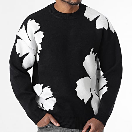 Frilivin - Jersey 412 Negro Blanco Floral