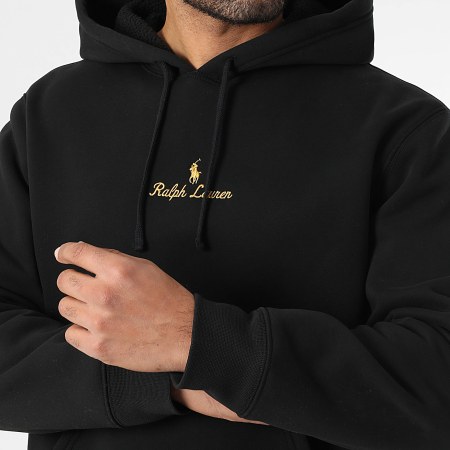 Polo Ralph Lauren - Sweat Capuche Logo Embroidery Noir
