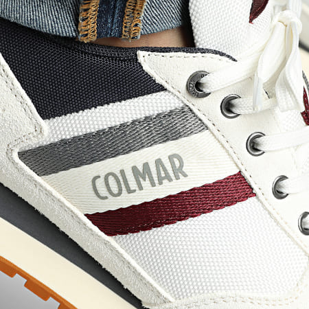 Colmar - Travis Main 141 Zapatillas Blanco Azul Marino Borgoña