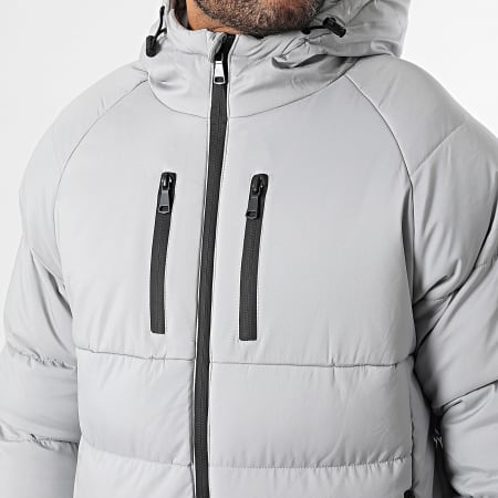 Classic Series - Plumífero con capucha Z55 Gris