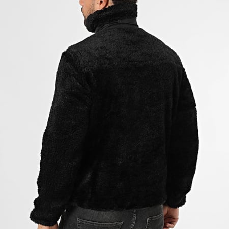 Classic Series - Chaqueta Con Cremallera Y Piel Sintética C24 Negra