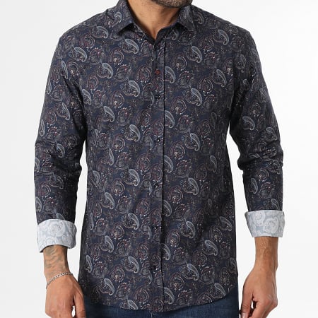 Classic Series - Chemise Manches Longues 001 Bleu Marine Bandana