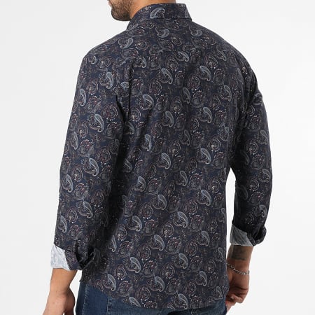 Classic Series - Chemise Manches Longues 001 Bleu Marine Bandana
