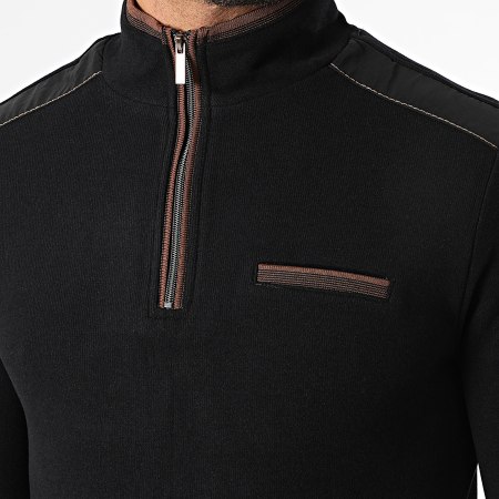 Classic Series - Pull Col Zippé K33 Noir