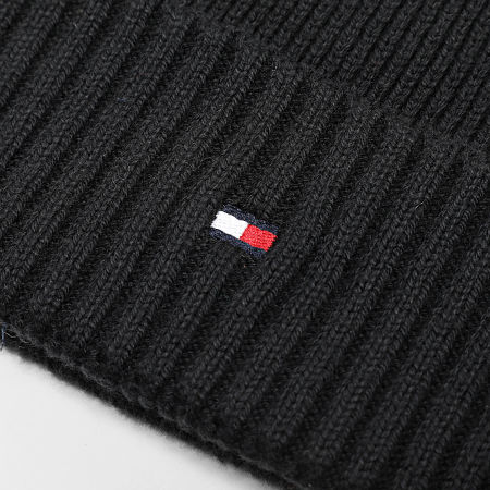 Tommy Hilfiger - Lot Echarpe Et Bonnet Flag 3807 Noir