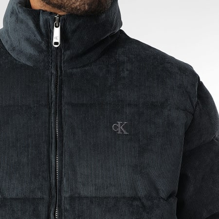Calvin Klein - Doudoune Velours Côtelé RD501G Bleu Marine