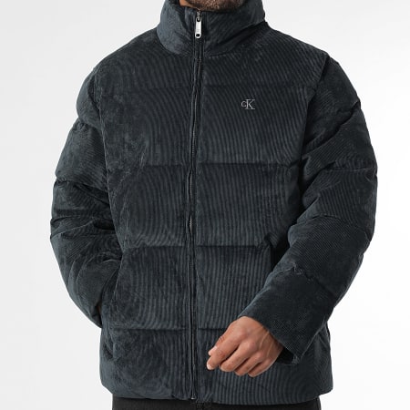 Calvin Klein - Doudoune Velours Côtelé RD501G Bleu Marine