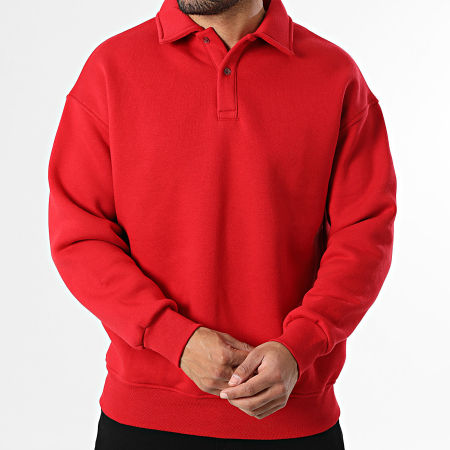 Classic Series - Sudadera de Cuello Botonero 710 Rojo