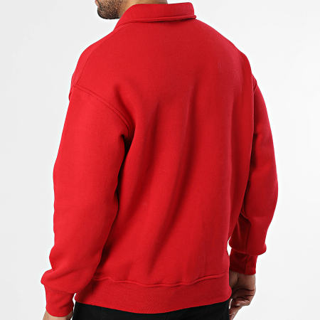 Classic Series - Sudadera de Cuello Botonero 710 Rojo