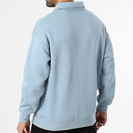 Classic Series - Sudadera con cuello de botones 710 Azul Claro