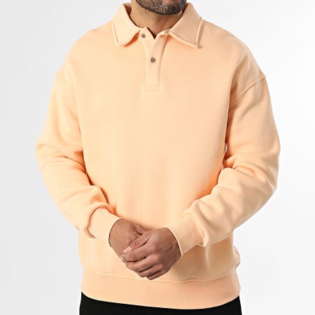 Classic Series - Sudadera con cuello abotonado 710 Salmón