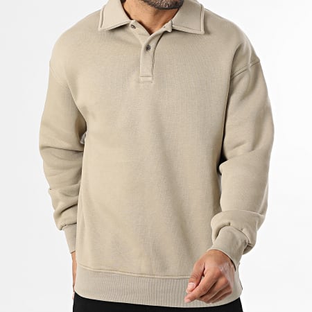 Classic Series - Sweat Col Boutonné 710 Taupe