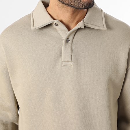 Classic Series - Sweat Col Boutonné 710 Taupe