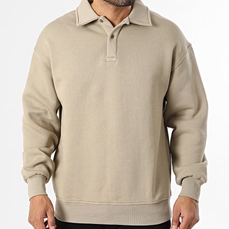 Classic Series - Sweat Col Boutonné 710 Taupe