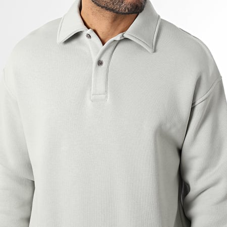 Classic Series - Sweat Col Boutonné 710 Gris