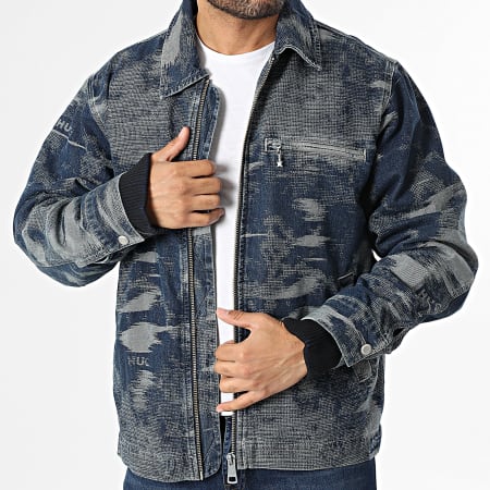 Hugo Blue - Veste Jean Zippée Wylie 50547178 Bleu Denim