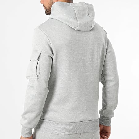 MTX - Ensemble Veste Capuche Zippée Et Pantalon Cargo 086 Gris Chiné