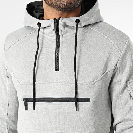 MTX - Ensemble Sweat Capuche Et Pantalon Cargo 081 Gris Chiné