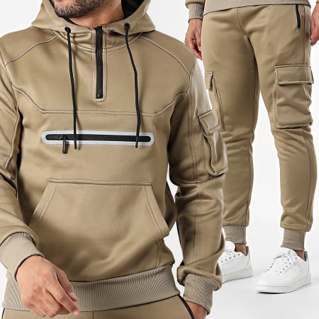 MTX - Ensemble Sweat Capuche Et Pantalon Cargo 081 Camel