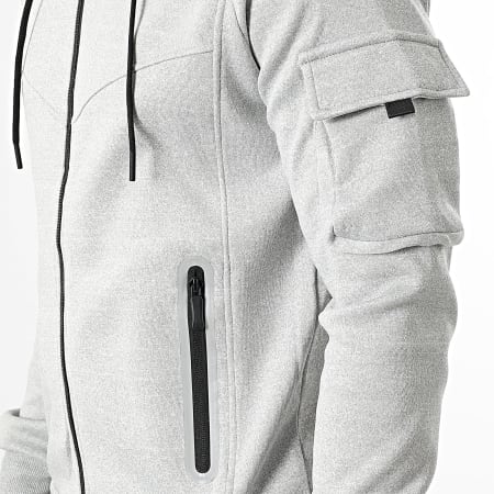 MTX - Ensemble Veste Capuche Zippée Et Pantalon Cargo 080 Gris Chiné