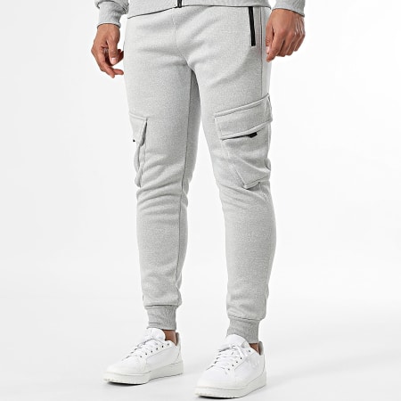 MTX - Ensemble Veste Capuche Zippée Et Pantalon Cargo 080 Gris Chiné
