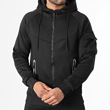 MTX - Ensemble Veste Capuche Zippée Et Pantalon Cargo 080 Noir