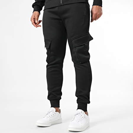 MTX - Ensemble Veste Capuche Zippée Et Pantalon Cargo 080 Noir