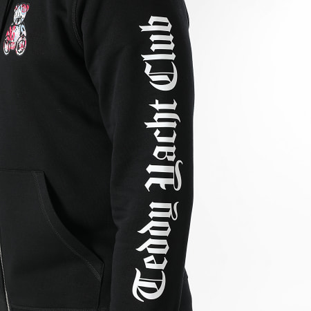Teddy Yacht Club - Essentials Art Series Sudadera rosa con capucha y cremallera Negro