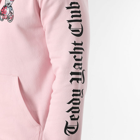 Teddy Yacht Club - Sweat Zippé Capuche Essentials Art Series Pink Rose