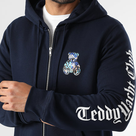 Teddy Yacht Club - Sudadera con cremallera Essentials Art Series Azul Marino