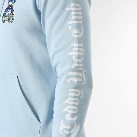 Teddy Yacht Club - Sweat Zippé Capuche Essentials Art Series Blue Bleu Ciel