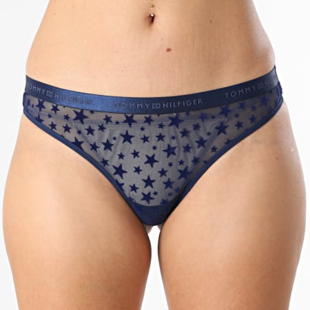 Tommy Hilfiger - Set van 3 Strings Dames Thong 6135 Roze Marineblauw Rood