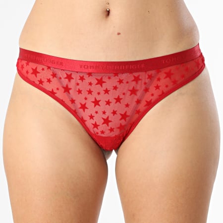 Tommy Hilfiger - Set van 3 Strings Dames Thong 6135 Roze Marineblauw Rood