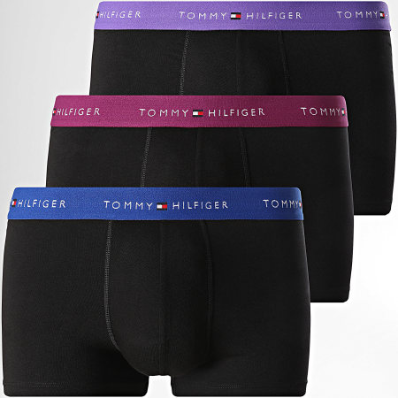 Tommy Hilfiger - Lot De 3 Boxers 2763 Noir Violet Bleu Marine