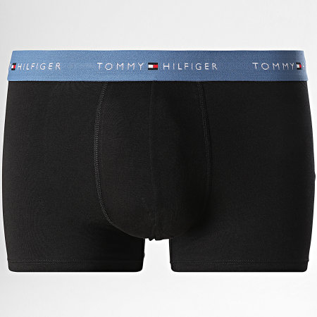 Tommy Hilfiger - Lot De 3 Boxers 2763 Noir Bordeaux Vert Bleu