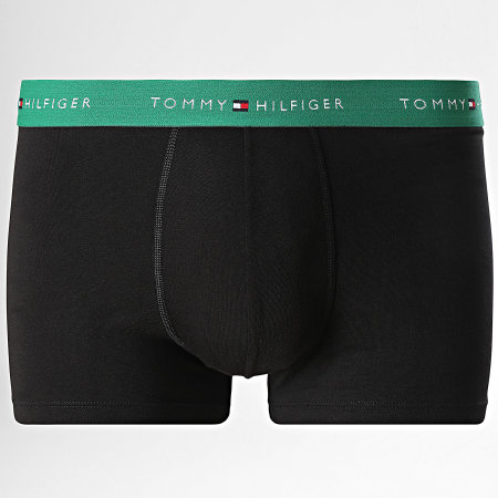 Tommy Hilfiger - Lot De 3 Boxers 2763 Noir Bordeaux Vert Bleu