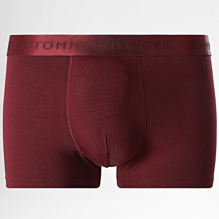 Tommy Hilfiger - Lot De 3 Boxers Trunk 2760 Bordeaux Vert Noir