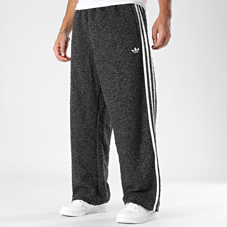 Adidas Originals - Pantalon Jogging Sherpa A Bandes Boucle KR5166 Noir Chiné