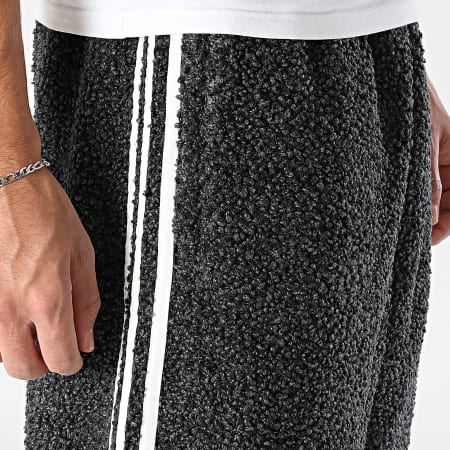 Adidas Originals - Pantalon Jogging Sherpa A Bandes Boucle KR5166 Noir Chiné