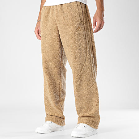Adidas Sportswear - Pantalon Jogging Sherpa A Bandes Borg KR7611 Camel
