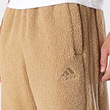 Adidas Sportswear - Pantalon Jogging Sherpa A Bandes Borg KR7611 Camel