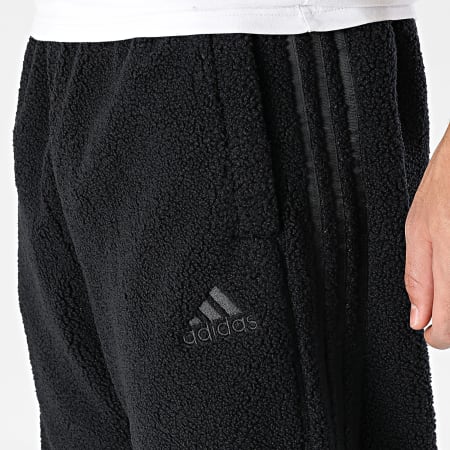 Adidas Sportswear - Pantalon Jogging Sherpa A Bandes Borg KR7612 Noir