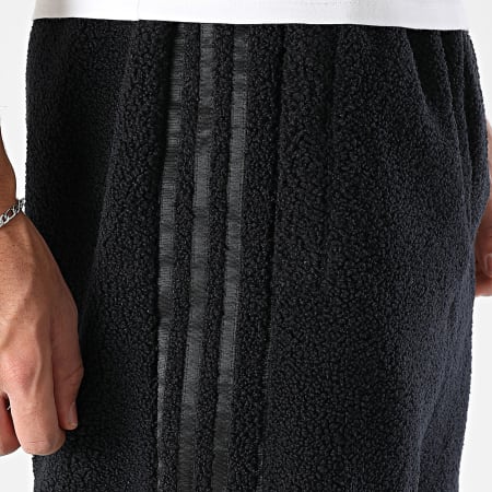 Adidas Sportswear - Pantalon Jogging Sherpa A Bandes Borg KR7612 Noir